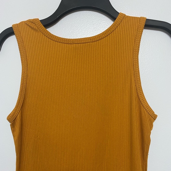 Unicorn Tribe brown ribbed stretch tank top size - Picture 8 of 9